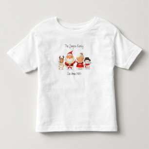 Family Christmas Pajama Design Toddler T-Shirt