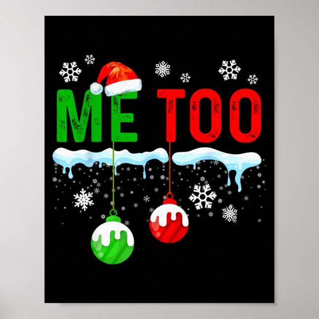 Family Christmas Pajamas Matching Couple Holiday H Poster (Front)