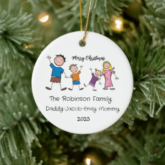 Family Christmas Personalised Ornament