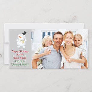 Family Christmas photo card
