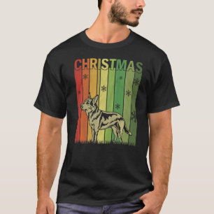 Family Christmas Pyjamas Matching Retro Heeler Dog T-Shirt