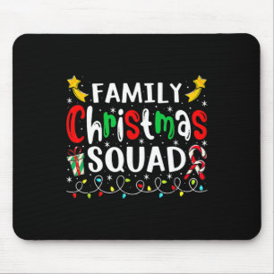 Family Christmas Santa Hat Crew Fun Women Men Paja Mouse Mat