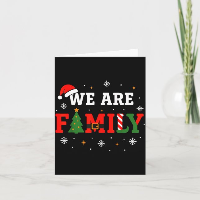 Family Christmas Shirts 2025 Outfits Pajamas Match Card (Front)