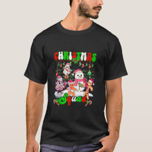Family Christmas Squad Funny Boujee Gingerbread Xm T-Shirt