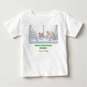 Family Christmas T-Shirt – Cosy Winter Fox Scene