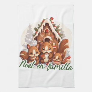 Family Christmas Tea Towel