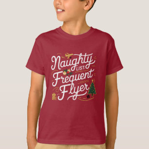 Family Christmas Tees  Naughty List Frequent Flyer