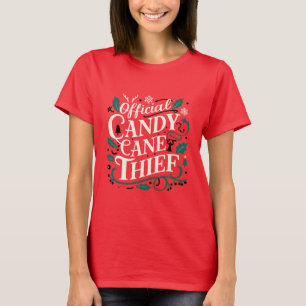 Family Christmas Tees   Official Candy Cane Thief