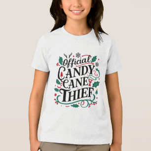 Family Christmas Tees   Official Candy Cane Thief