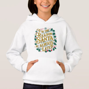 Family Christmas Tees Reason Santa Always Late