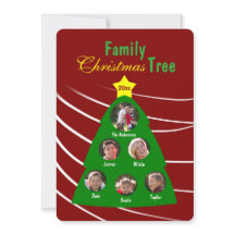 Family Christmas Tree Keepsake Custom Photo Card