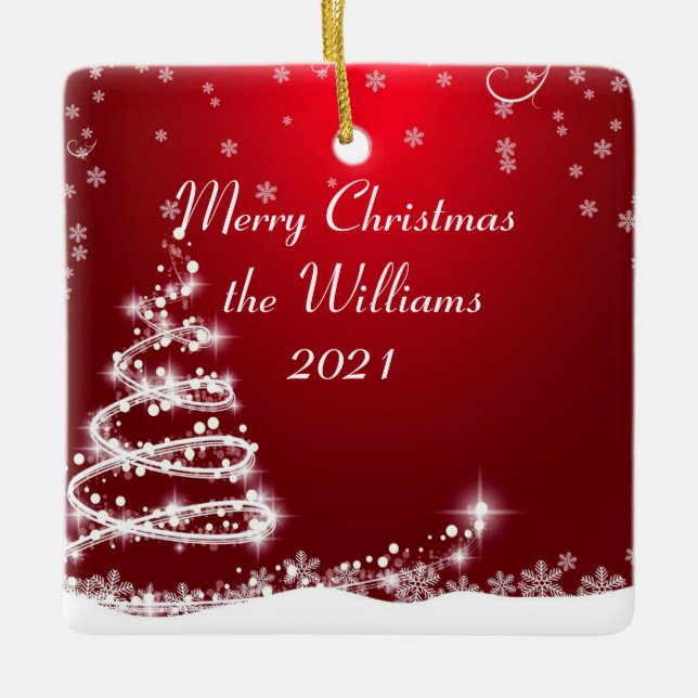 Family Christmas tree Ornament (Front)