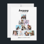 Family Christmas tree photo Collage Holiday Card<br><div class="desc">Family Christmas tree photo Collage Holiday Card</div>