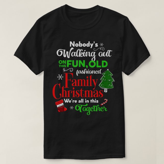 Family Christmas Vacation Pajamas Funny XMAS Ugly  T-Shirt (Design Front)