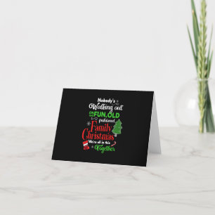 Family Christmas Vacation Pyjamas Funny Xmas Costu Thank You Card