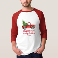 Family Christmas Vintage Truck Personalised R