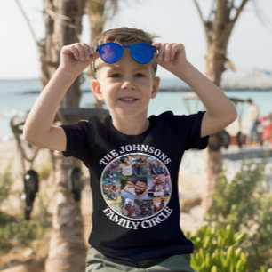 Family Circle Personalised Unique Photo Collage T-Shirt