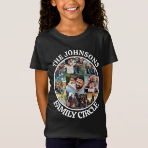 Family Circle Personalised Unique Photo Collage T-Shirt