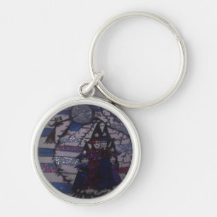 family circle,witches ,by mandy ashby,keychain key ring