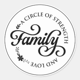 Family Classic Round Sticker