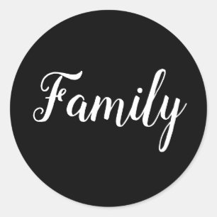 Family Classic Round Sticker