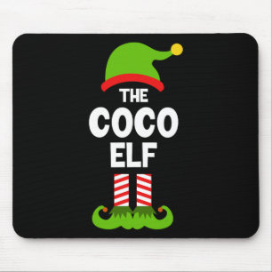 Family Coco Elf Christmas Matching Pajama Funny Mouse Mat