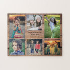 Family collage 6 photos and family name