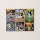 Family collage 6 photos and family name