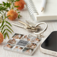 Family Collage Photo & Personalised Grey Gift