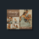 Family Collage Rustic Modern Custom Wrapped Canvas<br><div class="desc">Preserve the precious moments with personalised wall decor. Makes a great gift! Designed by Berry Berry Sweet. Visit our website at berryberrysweet.com to learn more about us and our full product lines.</div>