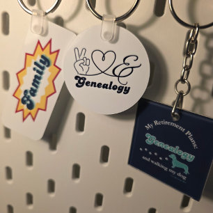 Family, comic book pop design key ring