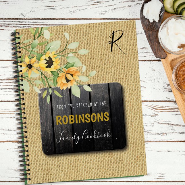Family cookbook rustic kitchen recipes organiser notebook (Creator Uploaded)