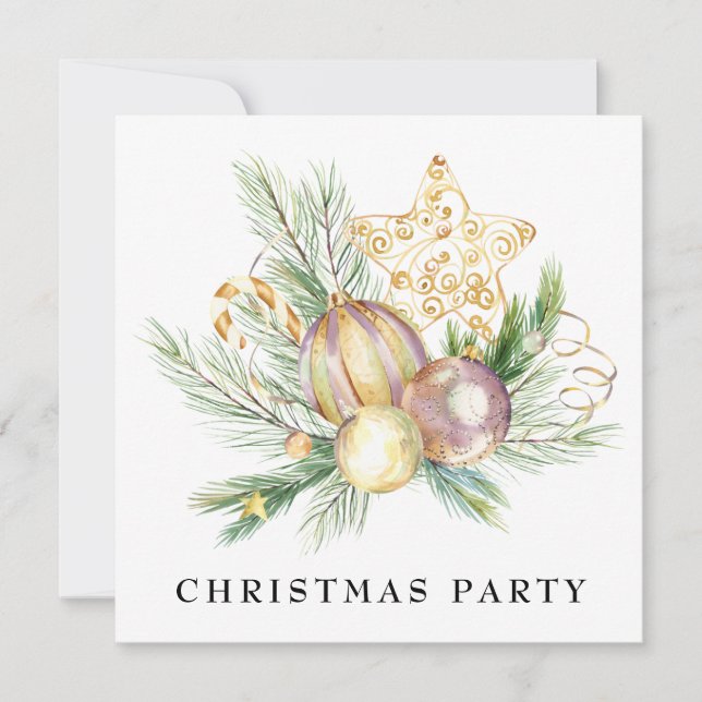 *~* Family Corporate AP20 STAR Christmas Party  Invitation (Front)