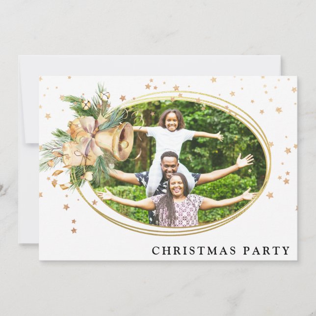 *~* Family Corporate .  Christmas Party Photo AP20 Invitation (Front)