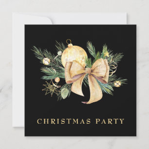 *~* Family Corporate GOLD AP20 Christmas Party Invitation