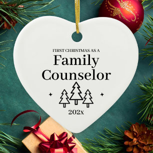 Family Counsellor First Christmas Ceramic Tree Decoration