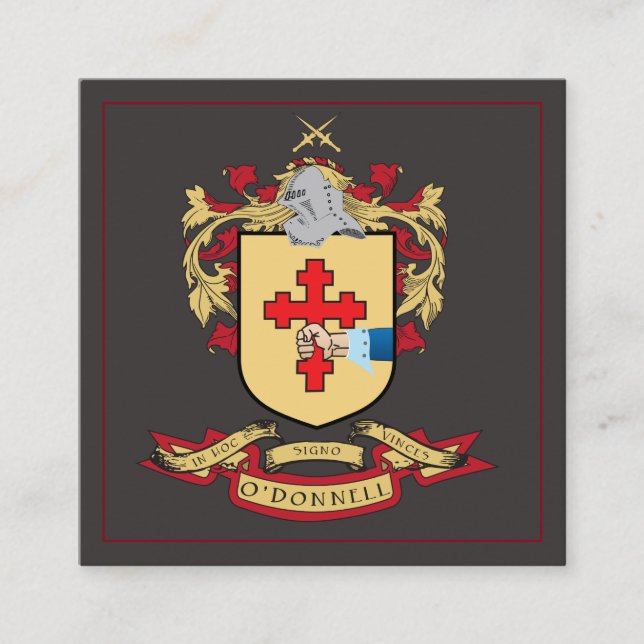 Family Crest Business Cards (Front)