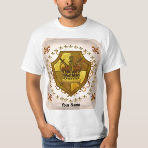 Family Crest Crown Surname  t-shirt