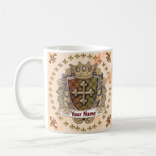 Family Crest custom Surname  mug 