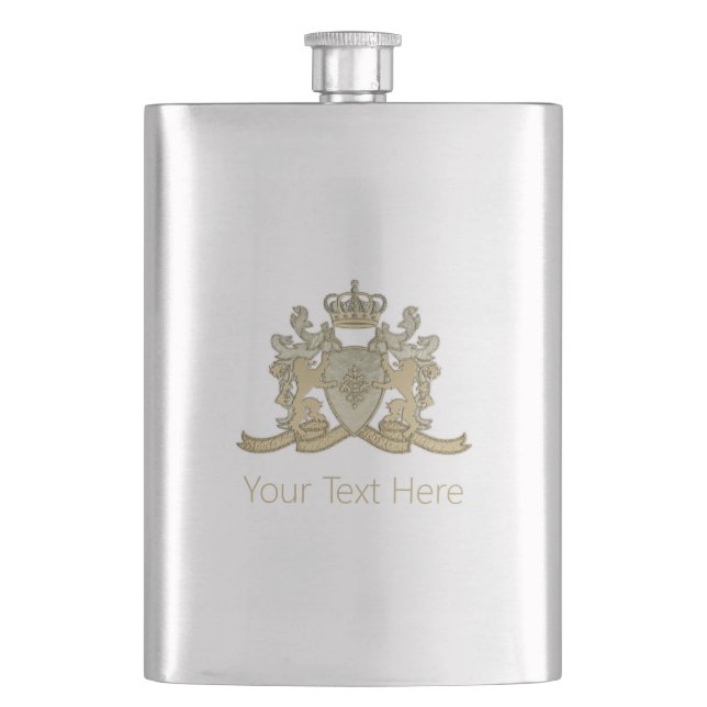 Family Crest Hip Flask (Front)