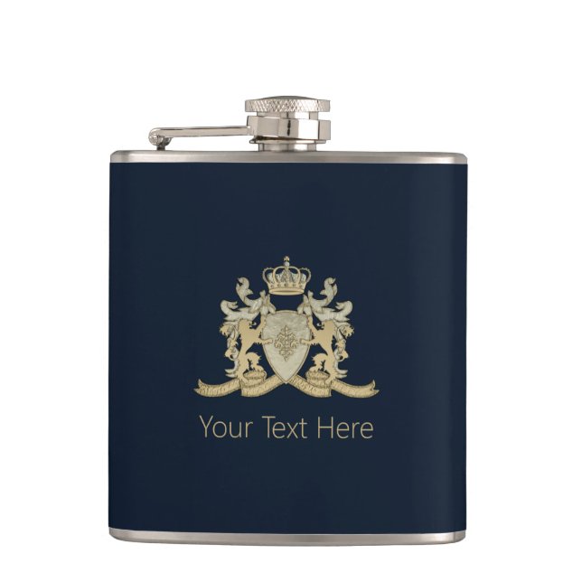 Family Crest Hip Flask (Front)