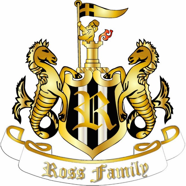 Family Crest Sculpture (Ross) Photo Sculpture Decoration (Front)