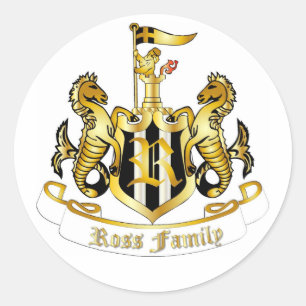 Family Crest Sticker (Ross)