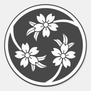[Family Crests] Cherry tree Classic Round Sticker