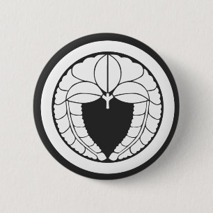 [Family Crests] Flowers 6 Cm Round Badge
