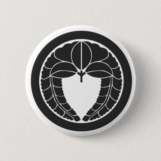 [Family Crests] Flowers 6 Cm Round Badge (Front)