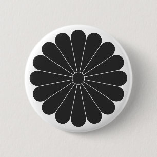 [Family Crests] Flowers 6 Cm Round Badge