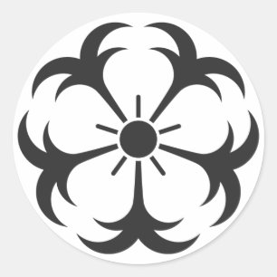 [Family Crests] Flowers Classic Round Sticker