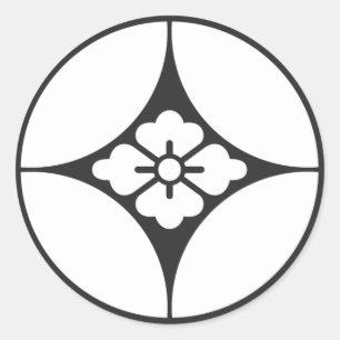 [Family Crests] Flowers Classic Round Sticker