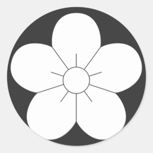 [Family Crests] Flowers Classic Round Sticker